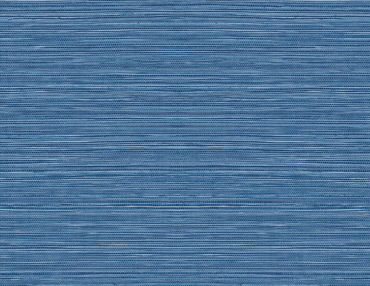 Luxe Sisal Coastal Blue by Seabrook Wallpaper Lillian August Peel and Stick United States 40.5 0" 27" - Fabric Carolina -