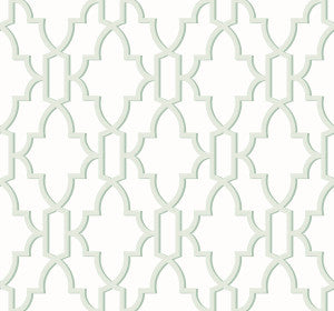 Coastal Lattice Seaglass by Seabrook Wallpaper
