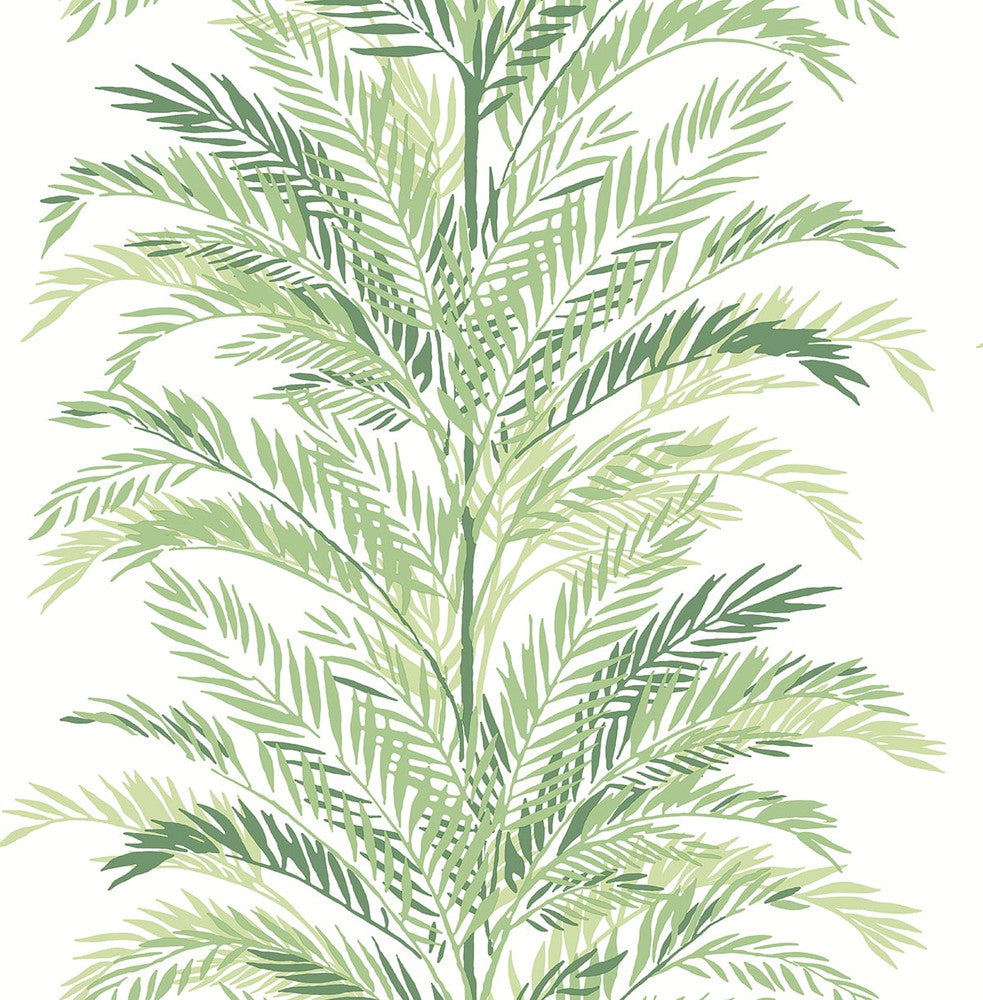 Keana Palm Paradise Green by Seabrook Wallpaper Lillian August Peel and Stick United States 30.75 20.87" 20.5" - Fabric Carolina -