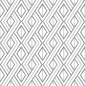 Boho Grid Alloy by Seabrook Wallpaper