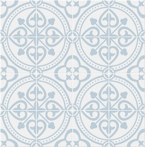 Villa Mar Tile Hampton Blue by Seabrook Wallpaper
