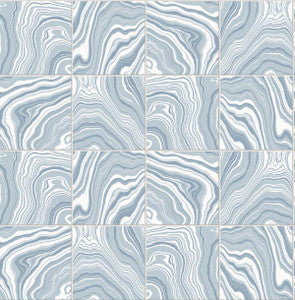 Marbled Tile Lakeside by Seabrook Wallpaper