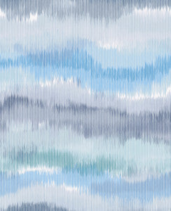 Ikat Waves Lakeside by Seabrook Wallpaper