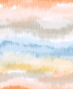Ikat Waves Sunset by Seabrook Wallpaper
