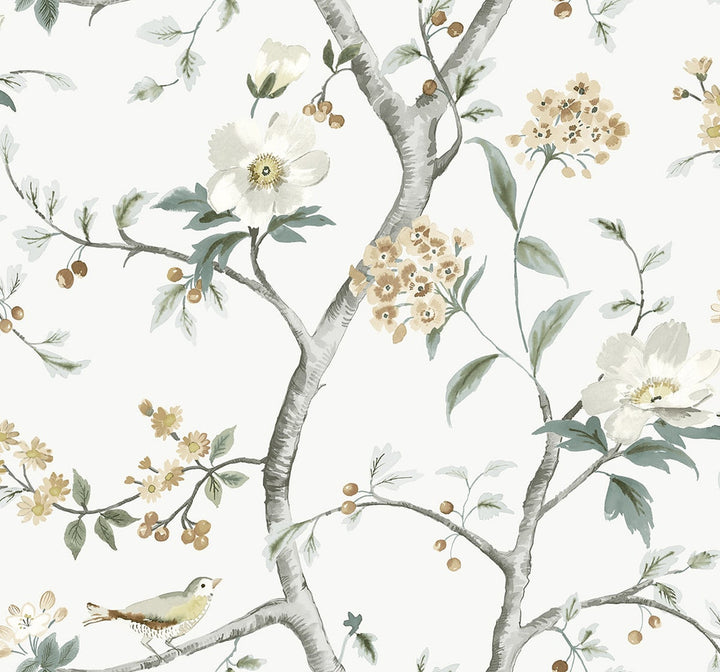 Sparrow Haven Agave & Cider by Seabrook Wallpaper Coastal Haven United States 60.75 25.2" 27" - Fabric Carolina -