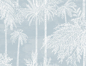 Palm Grove Hampton Blue by Seabrook Wallpaper