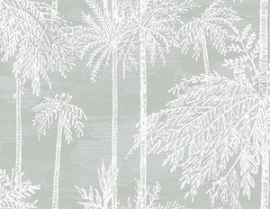 Palm Grove Misty by Seabrook Wallpaper