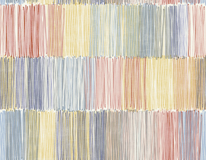 Arielle Abstract Stripe Summer Sky by Seabrook Wallpaper Coastal Haven United States 60.75 20.87" 27" - Fabric Carolina -