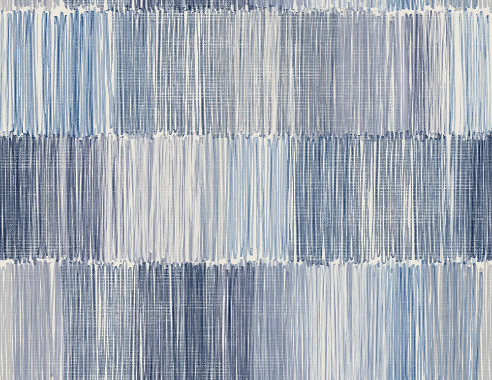 Arielle Abstract Stripe Oceanic by Seabrook Wallpaper Coastal Haven United States 60.75 20.87" 27" - Fabric Carolina -