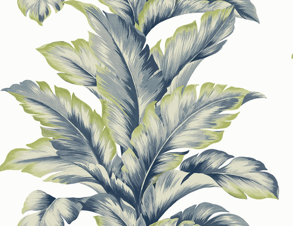 Banana Springs Deep Sea by Seabrook Wallpaper Coastal Haven United States 60.75 20.87" 27" - Fabric Carolina -