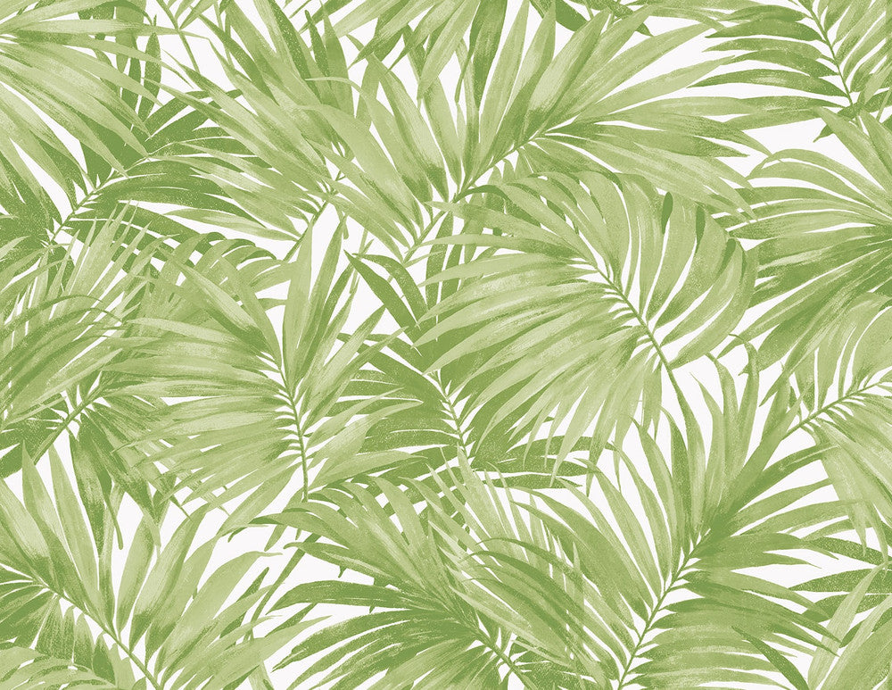 Cordelia Tossed Palms Spring Green by Seabrook Wallpaper Coastal Haven United States 60.75 20.87" 27" - Fabric Carolina -