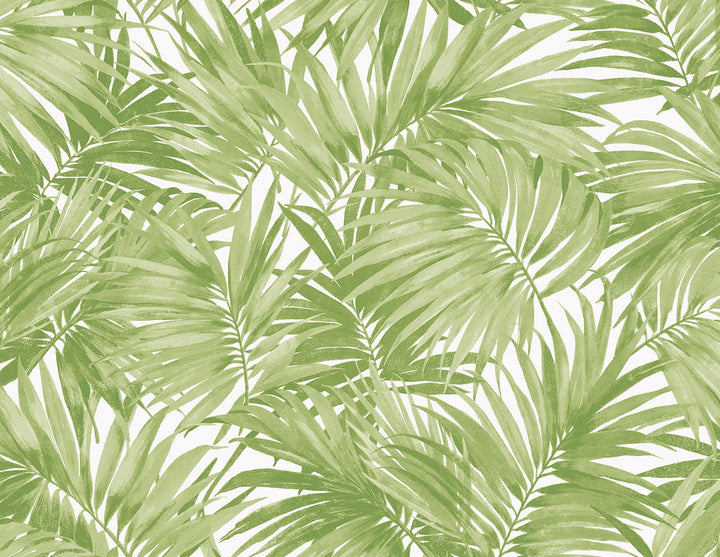 Cordelia Tossed Palms Spring Green by Seabrook Wallpaper Coastal Haven United States 60.75 20.87" 27" - Fabric Carolina -
