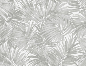 Cordelia Tossed Palms Argos Grey by Seabrook Wallpaper
