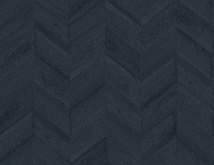 Keone Bay Chevron Nightfall by Seabrook Wallpaper Coastal Haven United States 60.75 20.87" 27" - Fabric Carolina -