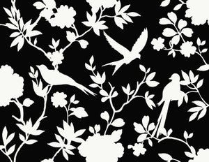 Kauai Bird Toile Inkwell by Seabrook Wallpaper