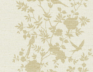 Aloha Bird Trail Golden by Seabrook Wallpaper