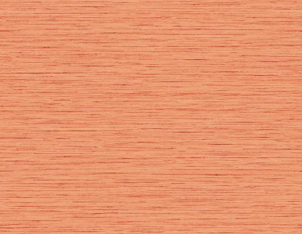 Loe Sanctuary Stria Persimmon by Seabrook Wallpaper Coastal Haven United States 60.75 0" 27" - Fabric Carolina -