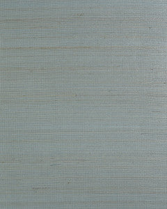 Abaca w/ Pearl Printed Paper Heathered Aqua by Seabrook Wallpaper