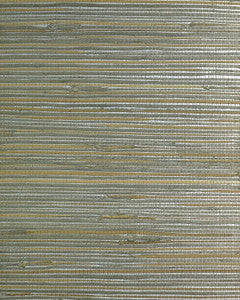 Boodle & Jute Metallic Green Stone by Seabrook Wallpaper