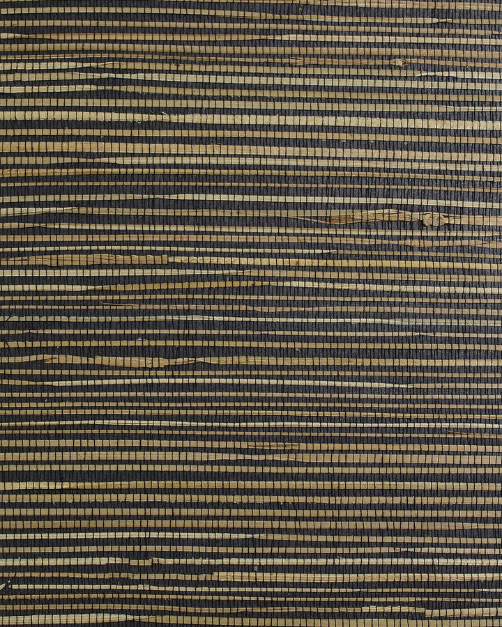 Boodle Regular weave Black Tan by Seabrook Wallpaper Lillian August Natural Textured Wallcoverings 2 China 72 0" 36" - Fabric Carolina -