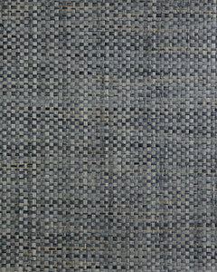 Japanese Paperweave Blue Charcoal by Seabrook Wallpaper