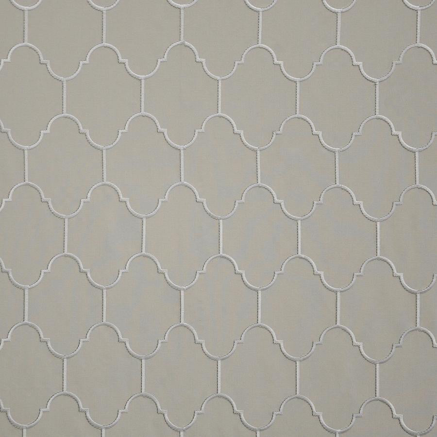 Lintel # 824 Castle by Maxwell Fabric COLOR THEORY-VOL.IV MOONSTONE 85% RAYON/15% POLYESTER NONE INDIA V-7.75"H-8.5" 54"EMB.51" - Fabric Carolina -
