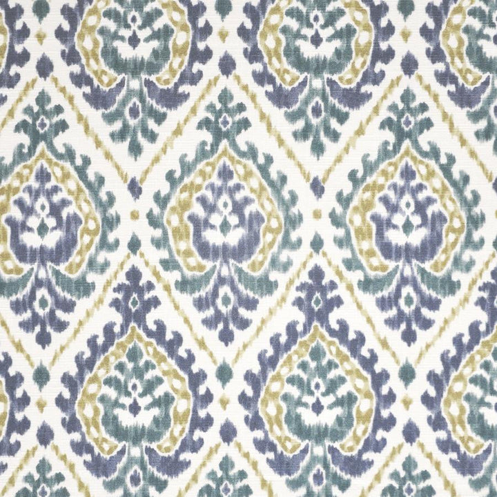 Lotus # 328 Lagoon by Maxwell Designer Fabric Color Theory-Vol.V Sorbet 100% COTTON SPAIN V-13.5"H-6.75" 54" - Swanky Fabrics -