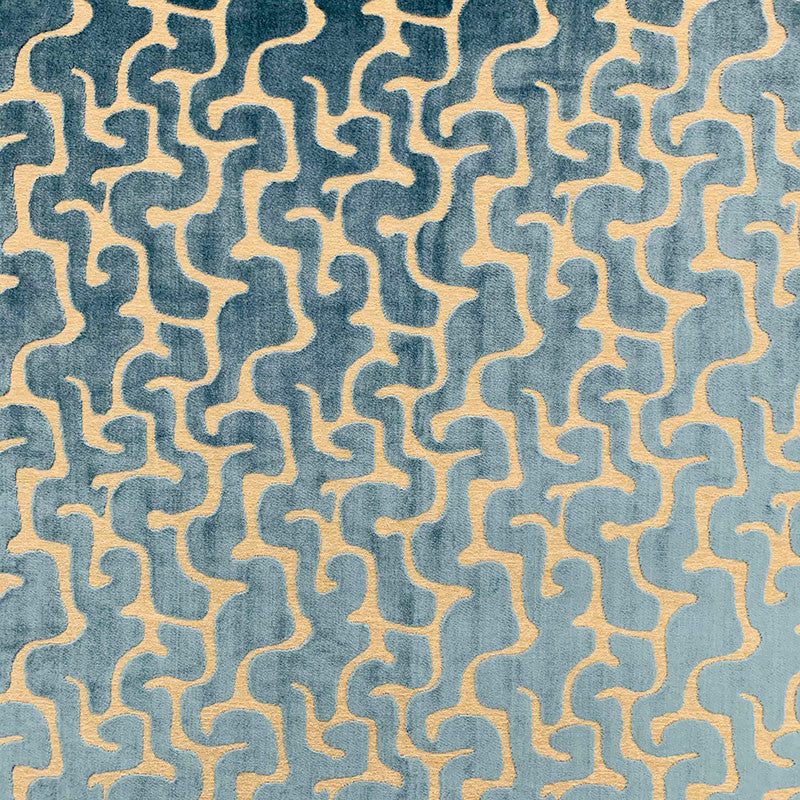 Lochlan Bluish by Magnolia Fabric - 59POLY49VISC BELGIUM 50,000 Horizontal: 7.00 and Vertical: 9.00 54" - Fabric Carolina -