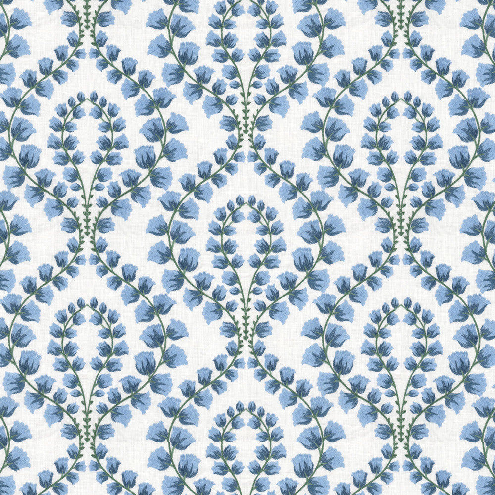 Loire 2 Chambray by Stout Fabric Stout Fabric Loire 2 ChambrayFabric Rainbow Library Powder/Wedgewood 100%Cot %Bemb India </p><p>Repeat: H: 16.875, V: 11 51 in - Fabric Carolina -