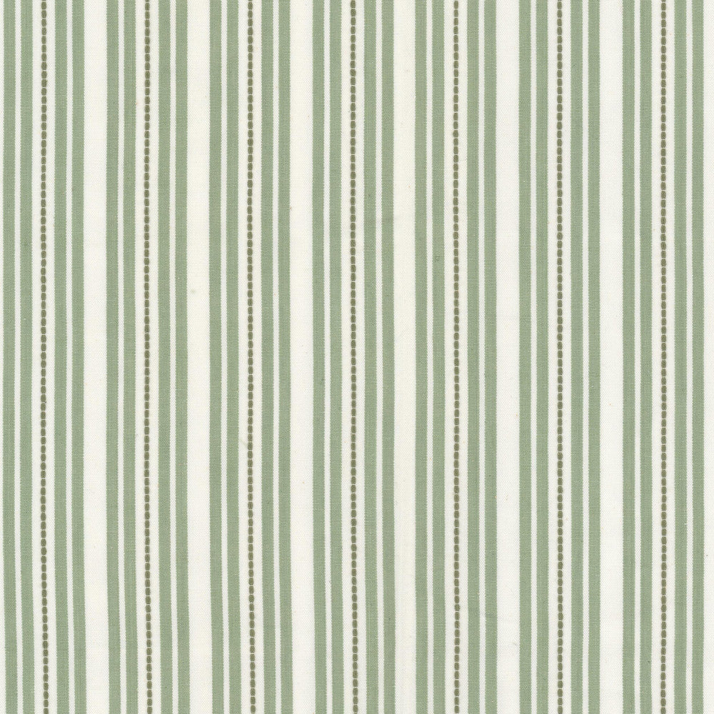 Lommis 1 Clover by Stout Designer Fabric RAINBOW LIBRARY SAGE/CYPRESS 100%COT INDIA Horizontal: 1.625 and Vertical: 0.000 54 in - Swanky Fabrics -