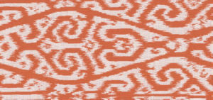 Loni Orange 26 by Norbar Designer Fabric SUNTASTIC 100% POLYACRYLIC GERMANY 6 3/4"V 14"H 54 - Swanky Fabrics -
