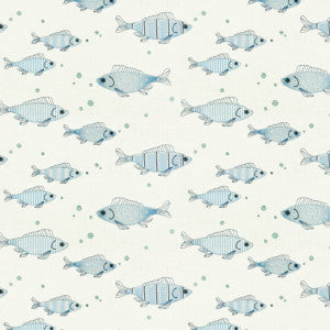 Looney 1 Blue by Stout Fabric