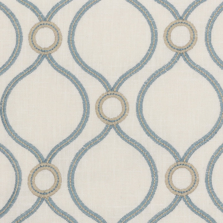 Looping 6 Jasmine by Stout Fabric Stout Fabric Looping 6 JasmineFabric COLOR MY WINDOW AQUA/HARBOR 70%POL 30%COT %PEMB INDIA </p><p>Repeat: H: 4.500, V: 4.500 54 in - Fabric Carolina -