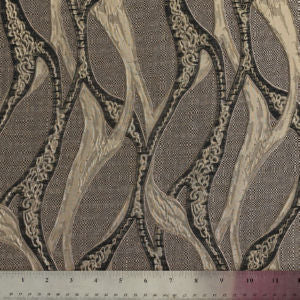 Lorena Onyx by Norbar Designer Fabric SERENADE 100% POLYESTER CHINA 11 3/4"V 6 3/4" 114 - Swanky Fabrics -