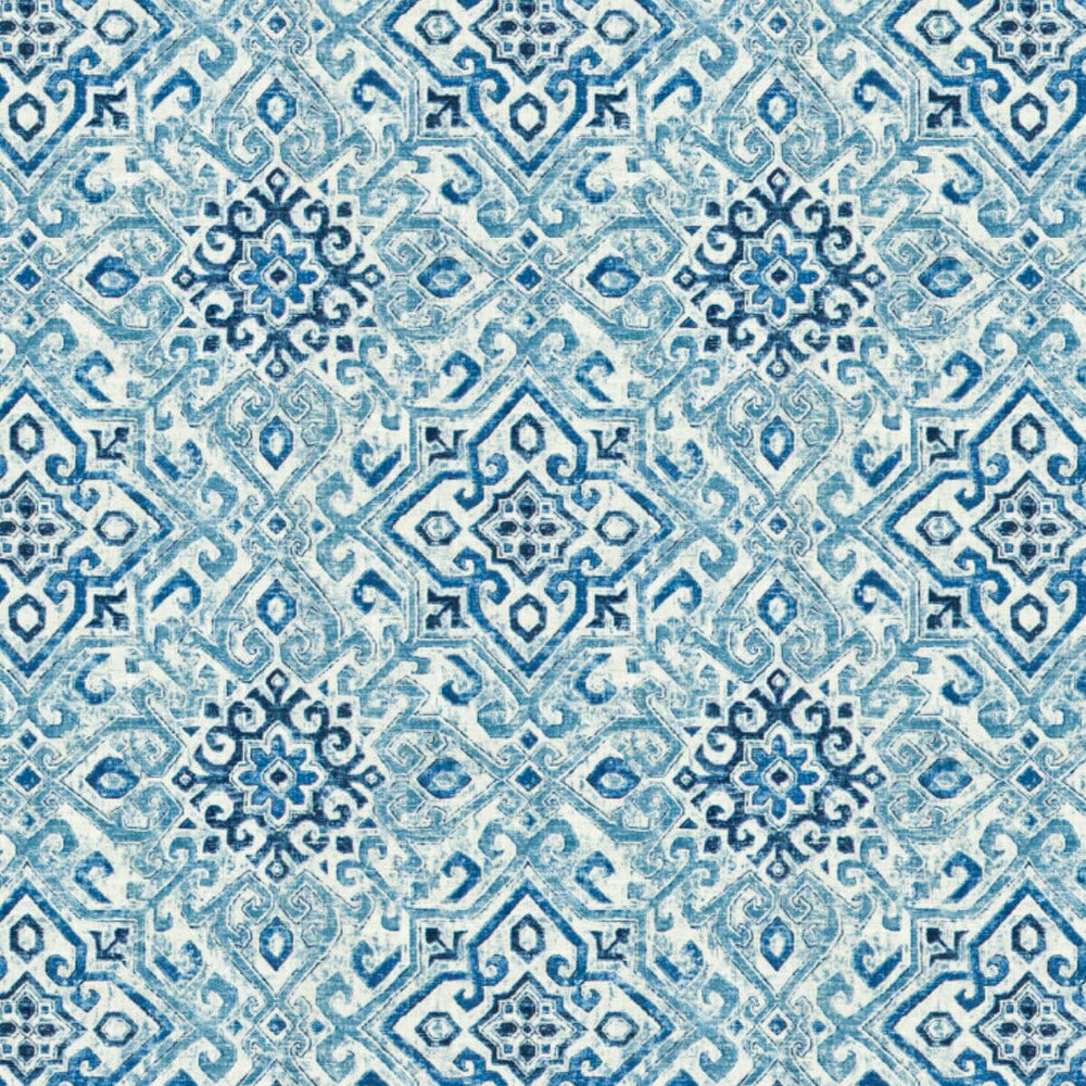 Losada 2 Harbor by Stout Fabric Rainbow Library Porcelain/Royal 55% Linen 45% Spun Viscose SOUTH KOREA CATB 117-2013 WYZENBEEK 12 000 DOUBLE RUB WEAR TEST (MEDIUM DUTY) Horizontal: 13.5 and Vertical: 13.5 54 in - Fabric Carolina -
