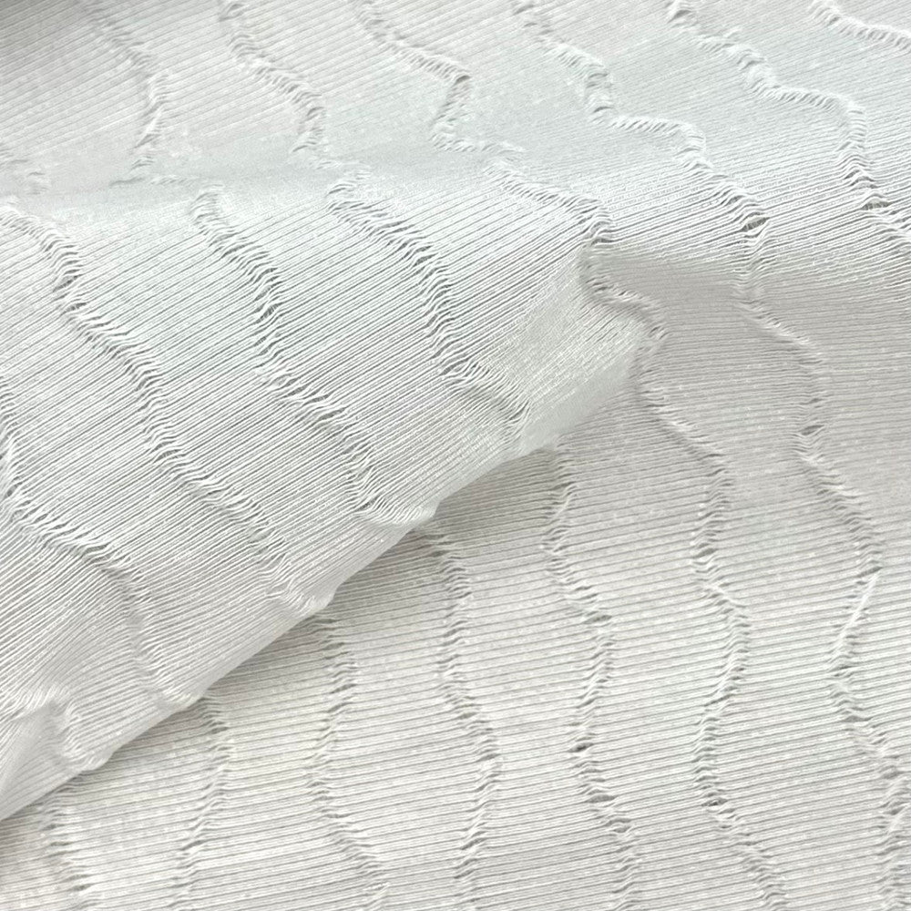 Celestial Louise Blanc by Europatex Fabric Celestial 100% Polyester 7.5" H, 8.6" V 125.00 inches - Fabric Carolina -