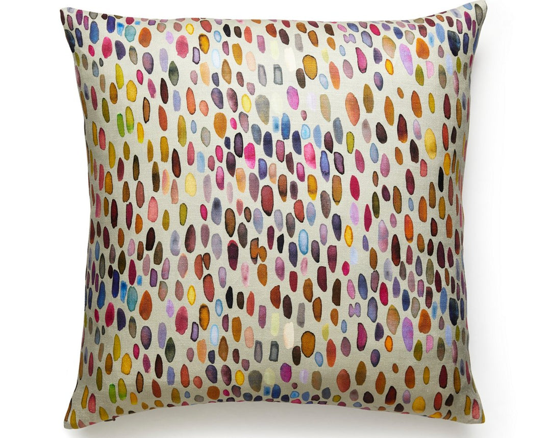 Jamboree Pillow 22 X 22 - Magenta / Multi LOJAMBPILL0002 by Scalamandre Designer Pillow