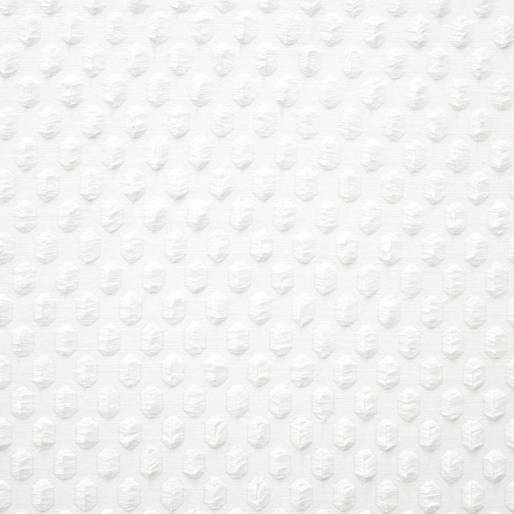 Lucarno # 527 Optic White by Maxwell Fabric Color Theory-Vol.V Rocksalt 69% POLYESTER/31% COTTON INDIA V-1.75"H-1.25" 57" - Fabric Carolina -
