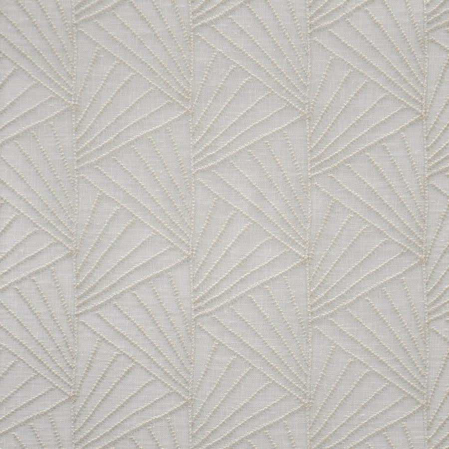Ladysmith # 401 Antique by Maxwell Designer Fabric Sheer Threads 100% POLYESTER TURKEY V-4" H-3.25" 120" EMB. WIDTH 108" - Swanky Fabrics -