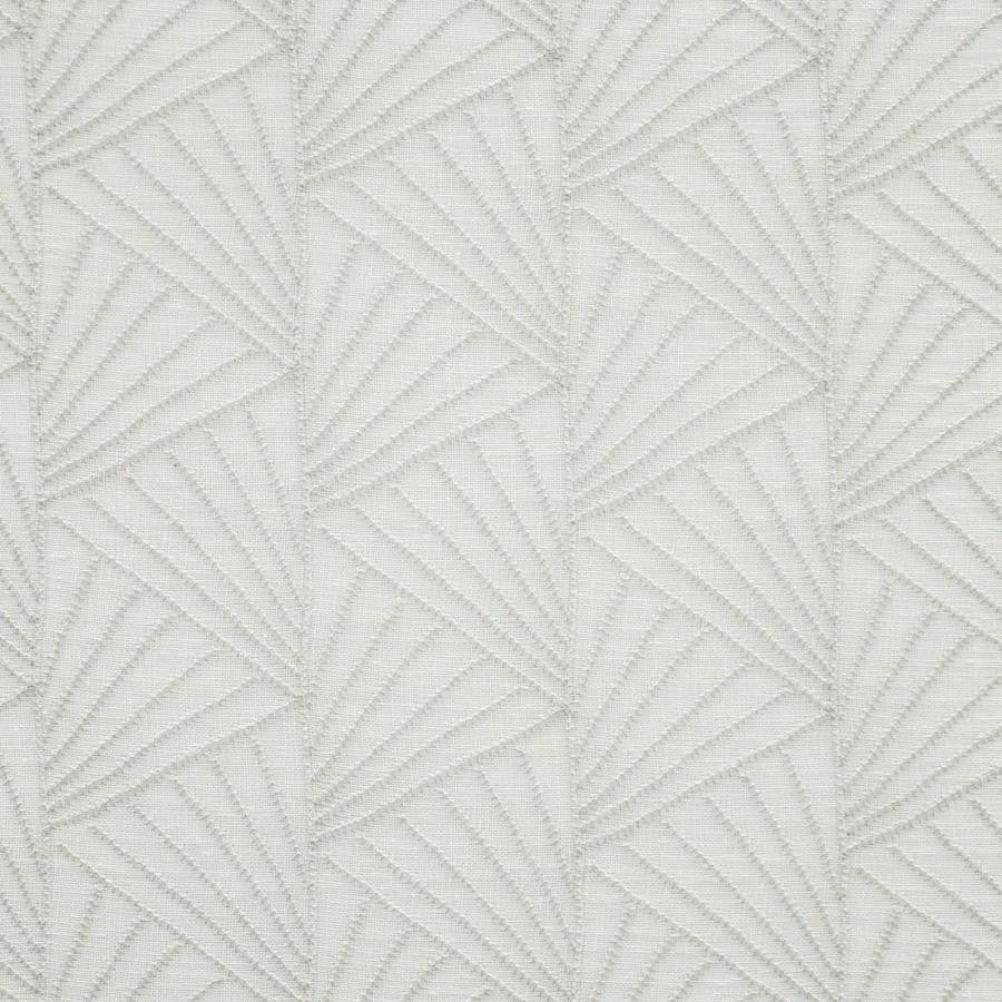 Ladysmith # 420 Crystal by Maxwell Fabric Sheer Threads 100% POLYESTER TURKEY V-4" H-3.25" 120" EMB. WIDTH 108" - Fabric Carolina -