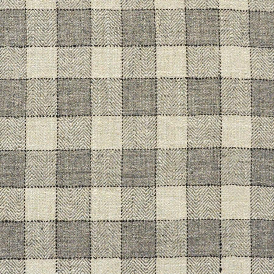 Lacrosse # 625 Ash by Maxwell Designer Fabric Stripes & Checks Ii 100% POLYESTER INDIA V-3.37"H-3" 55.25" - Swanky Fabrics -