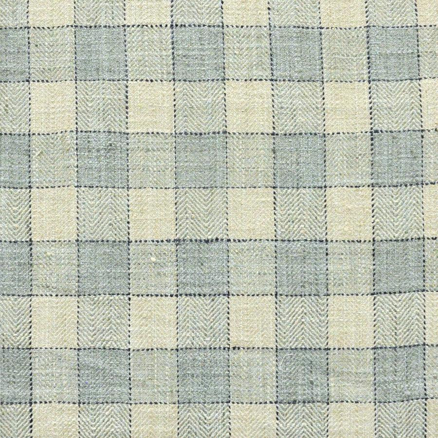 Lacrosse # 632 Aqua by Maxwell Fabric Stripes & Checks Ii 100% POLYESTER INDIA V-3.37"H-3" 55.25" - Fabric Carolina -