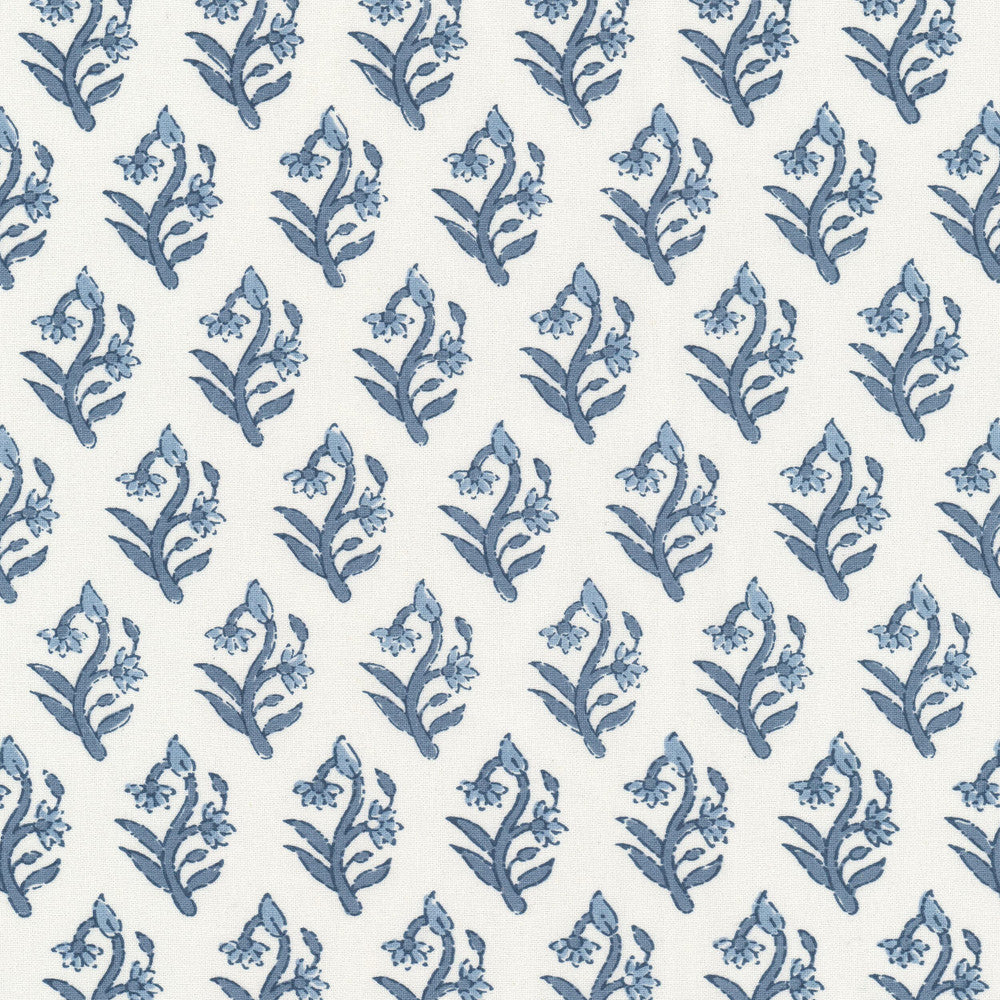 Lucky 1 Delft by Stout Fabric Stout Fabric Lucky 1 DelftFabric Rainbow Library Haze/Sky 100%Cot India </p><p>Repeat: H: 2, V: 0 59 in - Fabric Carolina -