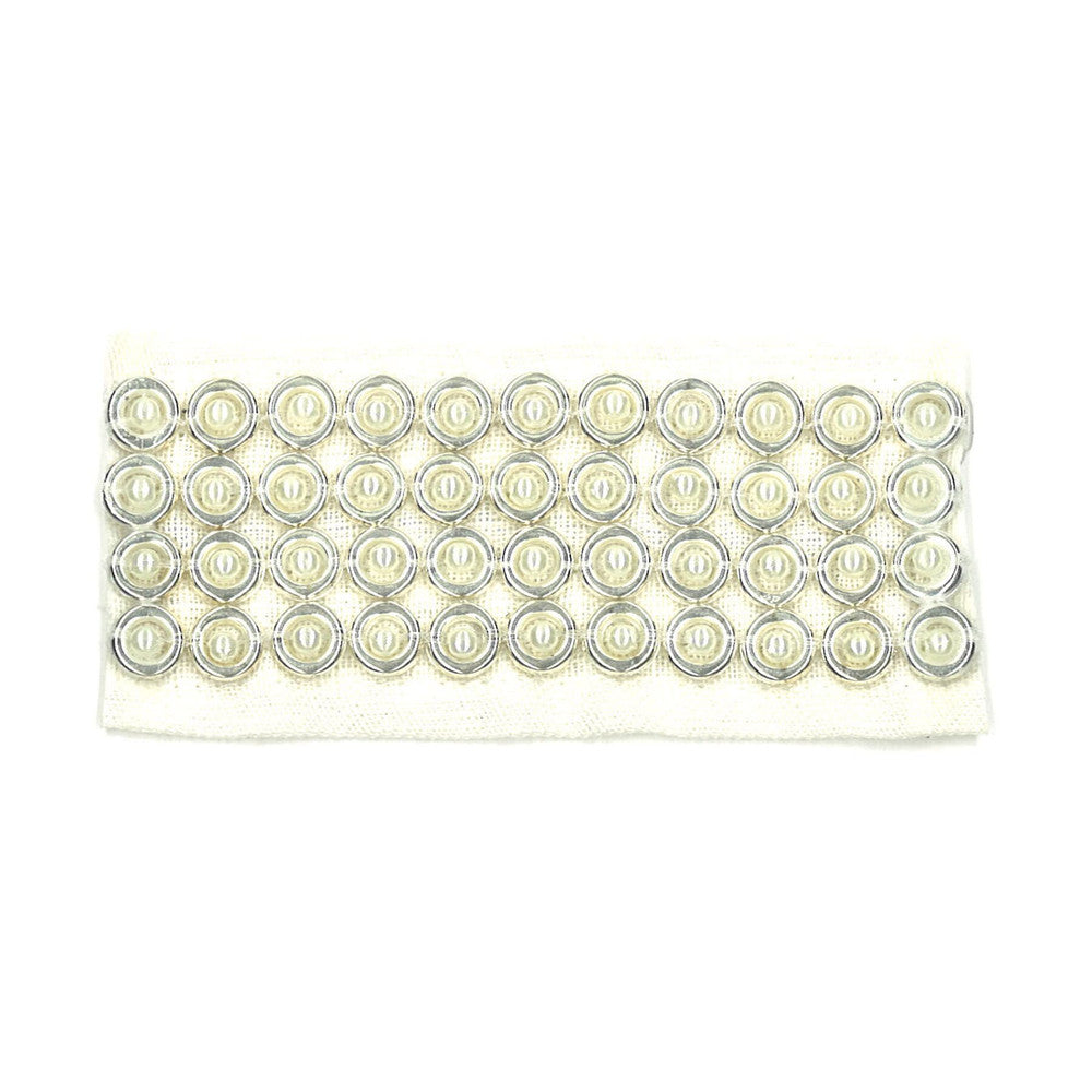 Lucretia 2 Pearl by Stout Trim Stout Trim Lucretia 2 PearlTrim NEW WORLD TRIM VOLUME II 100%LIN INDIA </p><p>Repeat: H: 0.375, V: 0.375 1.5 in - Fabric Carolina -
