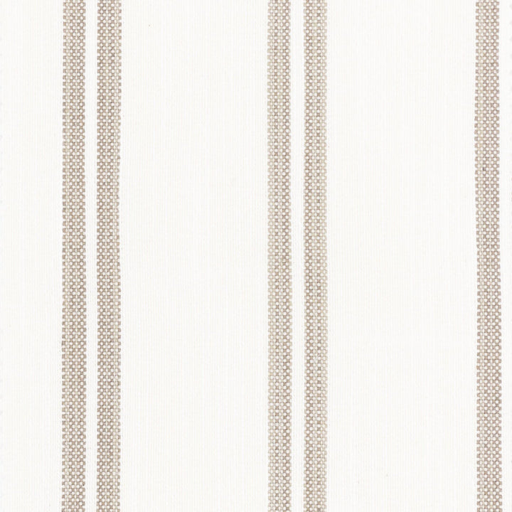 Lucy 6 Mushroom by Stout Fabric JUST STRIPES NATURAL/CHARCOAL 64%POL 33%COT 2%SVI 1%LIN USA Horizontal: 0.000 and Vertical: 5.000 54 in - Fabric Carolina -