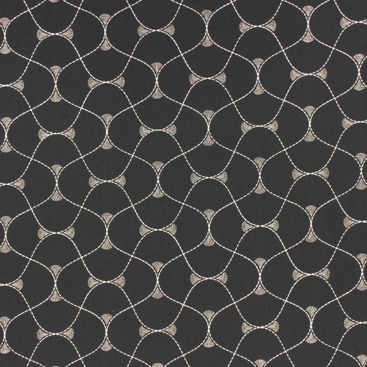Luffing Onyx by Richloom Fabric See sample 54%PLY,40%CTN,6%VIS BASE W/64%VIS,36%POLY EMB USA or Imported N/A </p><p>Repeat: V6.25" x H6.25" 56" - Fabric Carolina -
