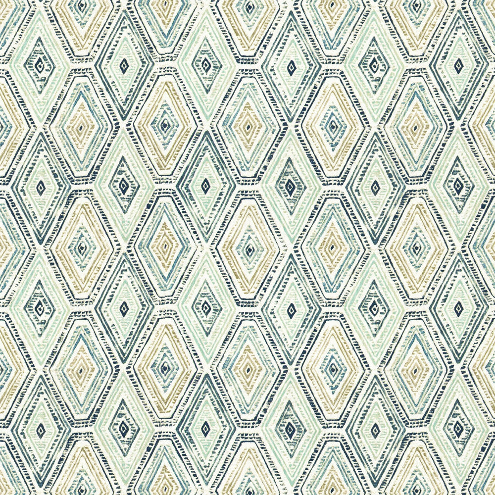 Lurgan 1 Lake by Stout Fabric RAINBOW LIBRARY AQUA/LAGOON 100%COT UAE WYZENBEEK 12 000 DOUBLE RUB WEAR TEST (MEDIUM DUTY) Horizontal: 18.25 and Vertical: 13.25 54 in - Fabric Carolina -
