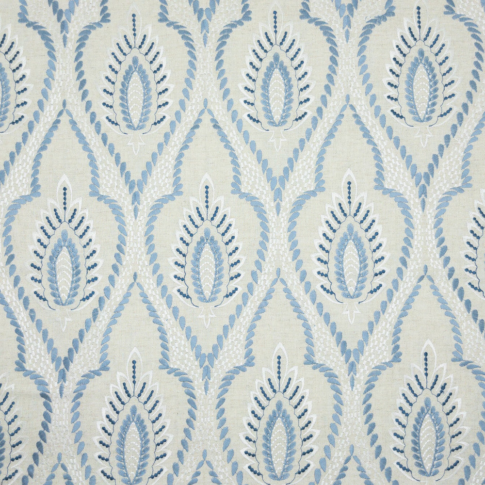 Lutz 2 Periwinkle by Stout Fabric Stout Fabric Lutz 2 PeriwinkleFabric COMFORTABLE LIVING HAZE/NAVY 65%LIN 35%SVI %BEMB INDIA </p><p>Repeat: H: 6.625, V: 15.500 51 in - Fabric Carolina -
