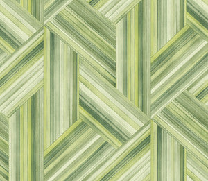Geo Inlay Chartreuse and Basil by Seabrook Wallpaper