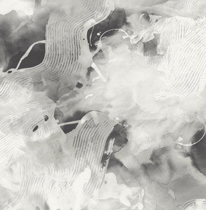 Notch Trowel Abstract Grayscale by Seabrook Wallpaper